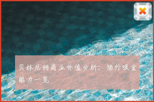 贝林厄姆商业价值分析：场外吸金能力一览